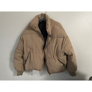 Tan Puffer Jacket